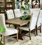 Hannah 7 Foot Dining Table Set With Chairs-Honeywood
