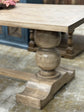 Myla 8 Foot Rounded Pedestal Table-Sandstone