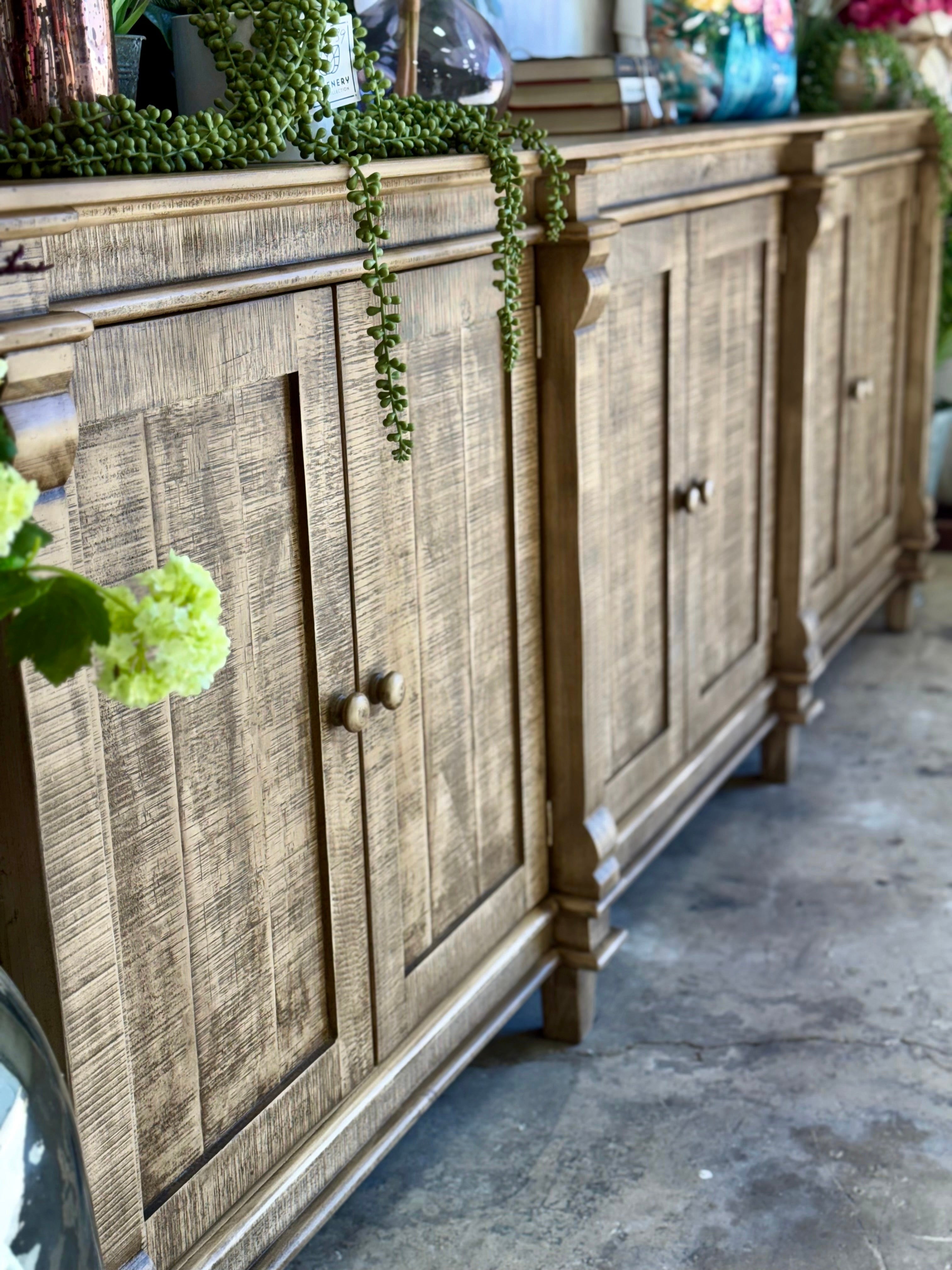 Allison 108&quot; 6 Door Console-Sandstone
