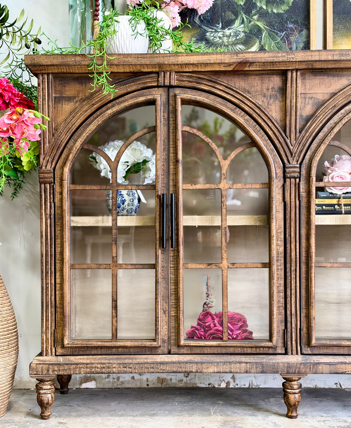 Colette 6 Door Console-Honeywood/Dove