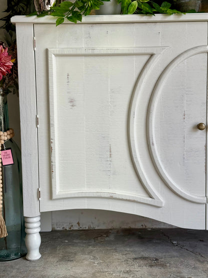 Natty Console- Frosted Linen