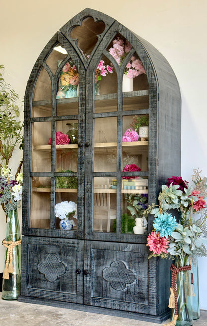 Cathedral Dome Vitrine-Blue Dusk/Cappuccino