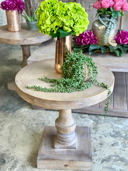 Brooklyn Round Side Table-Soft Drift