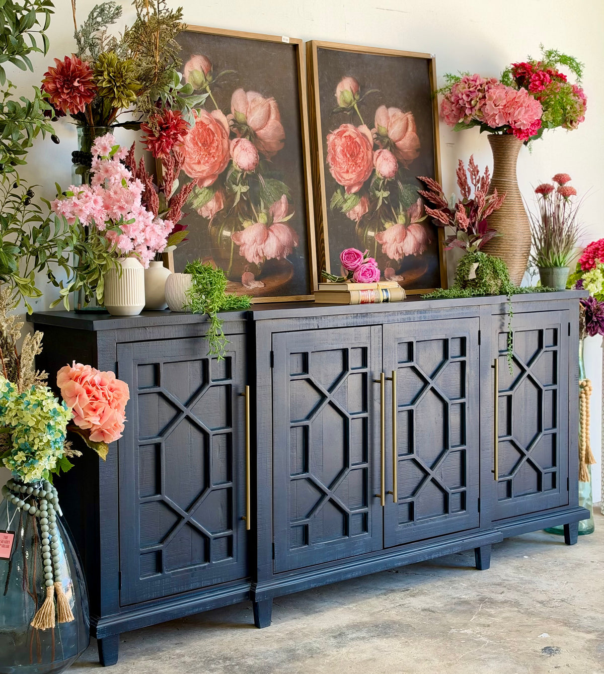 Michelle Console-Deep Blue/Gold