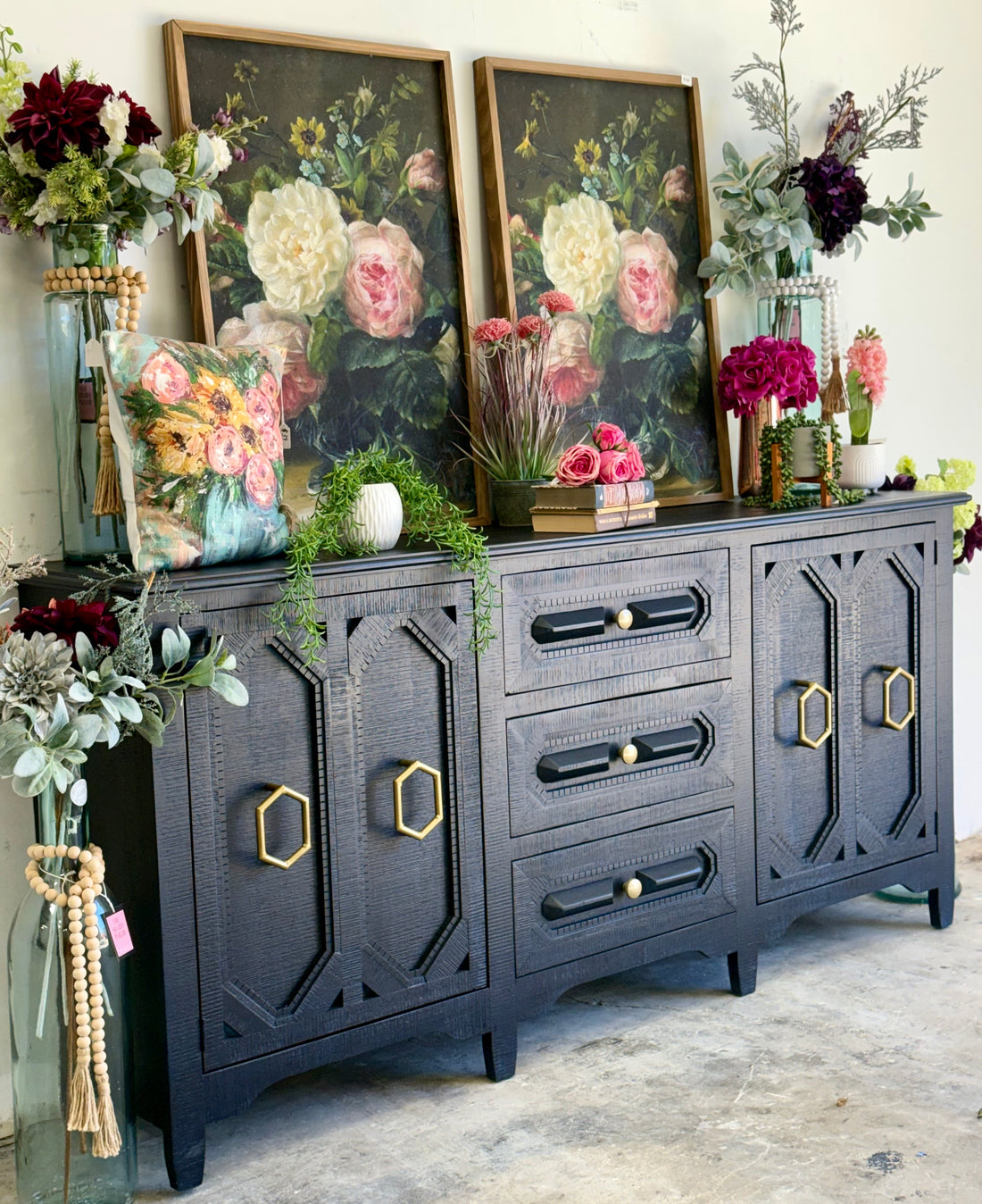 Cora Console-Deep Blue/Gold™