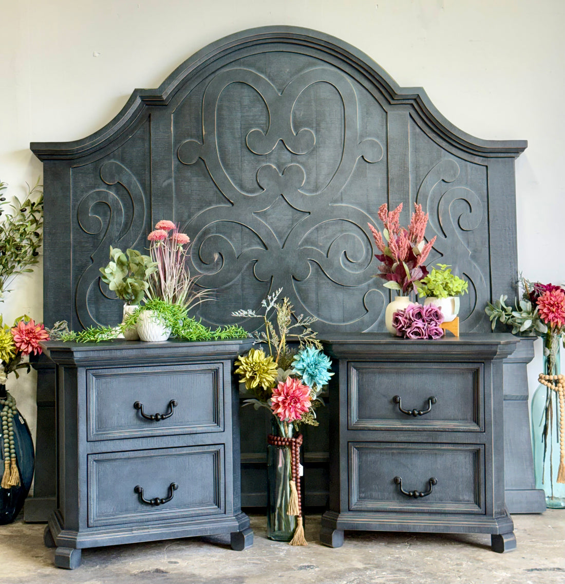 Harper Nightstand- Blue Haze