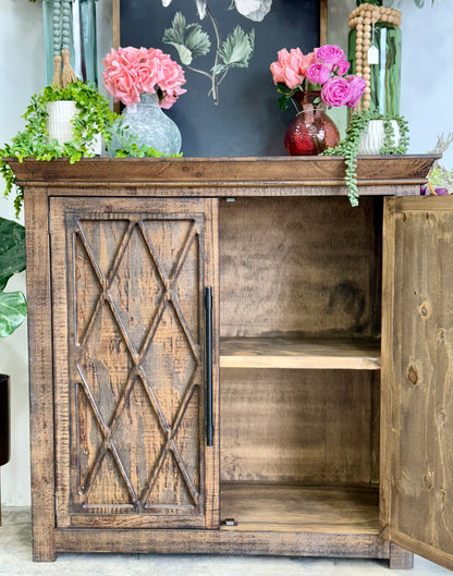 Grace 2 Door Cabinet-Pecan