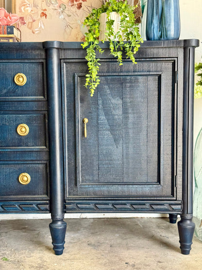 Juliette Console-Deep Blue/Gold