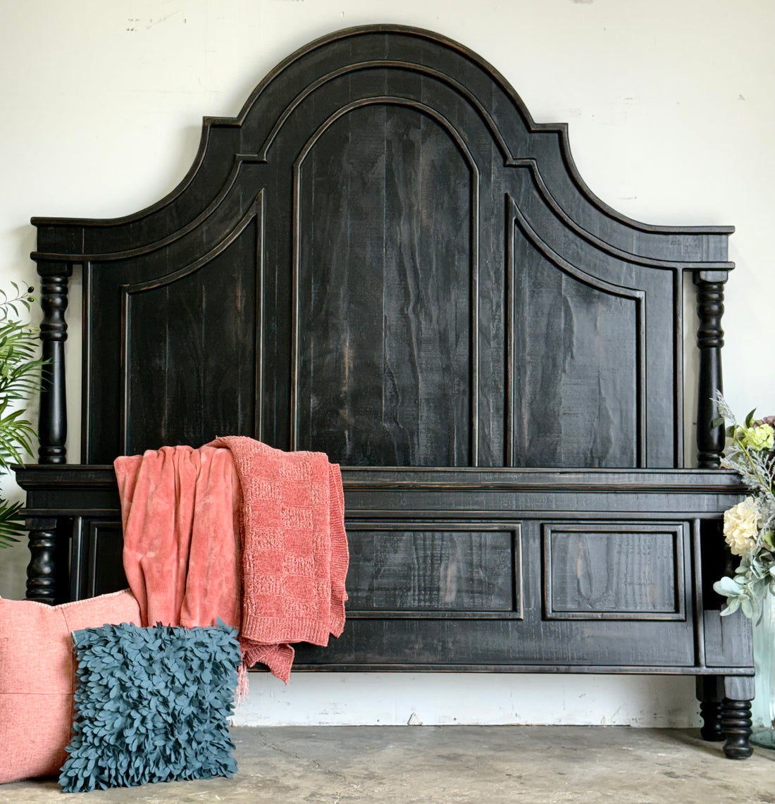 Madison King Bed-Handrubbed Black