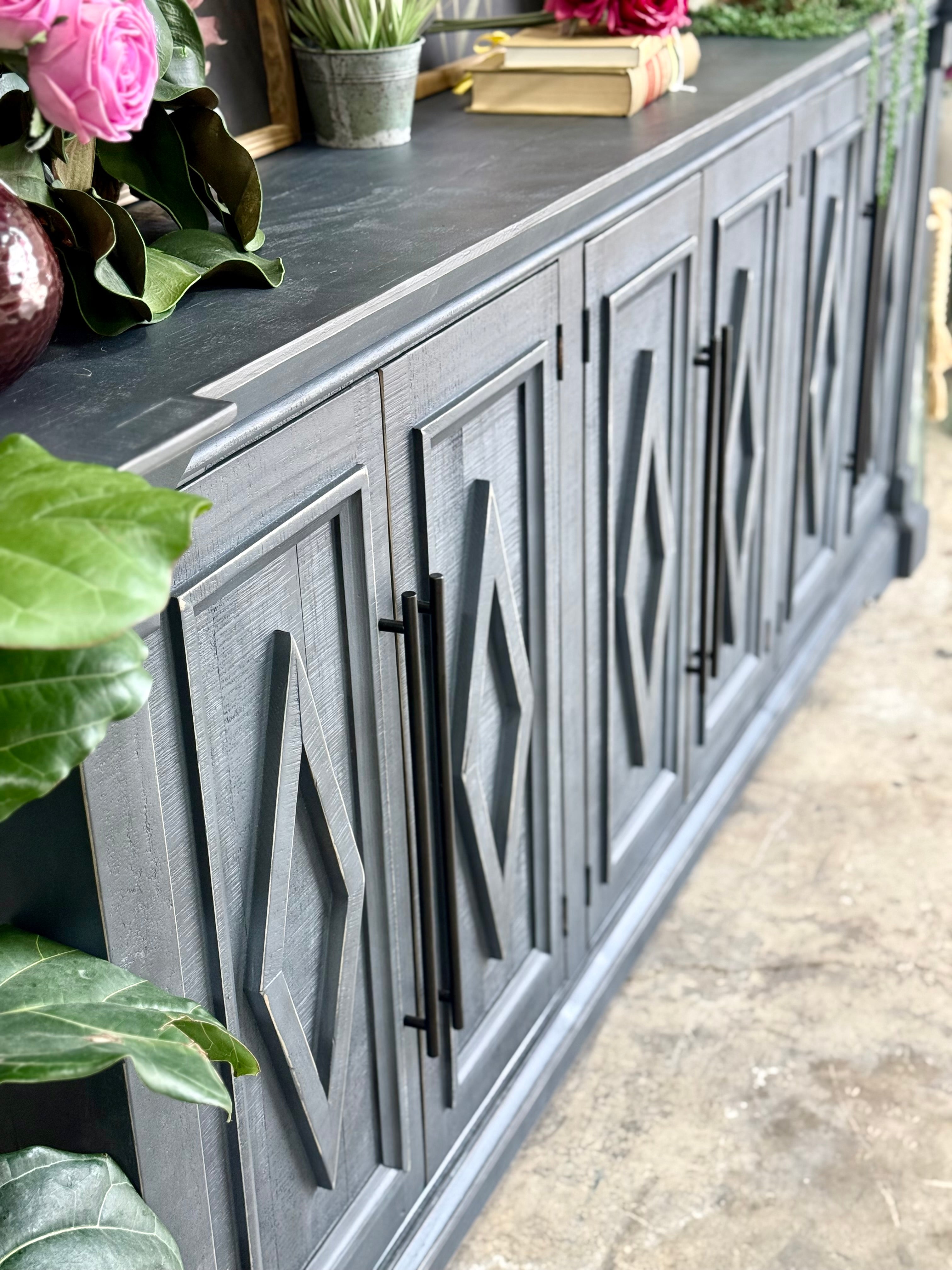 Chloe 6 Door Console-Blue Haze™