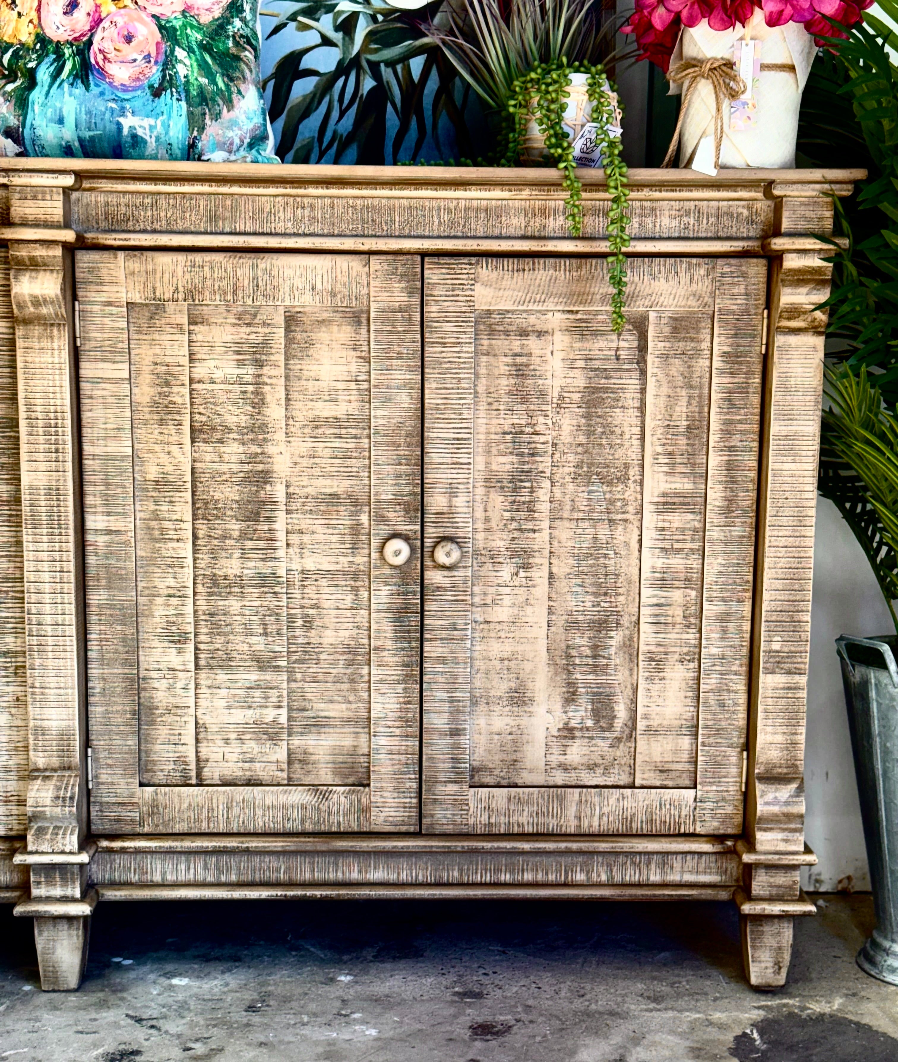 Allison 108&quot; 6 Door Console-Sandstone