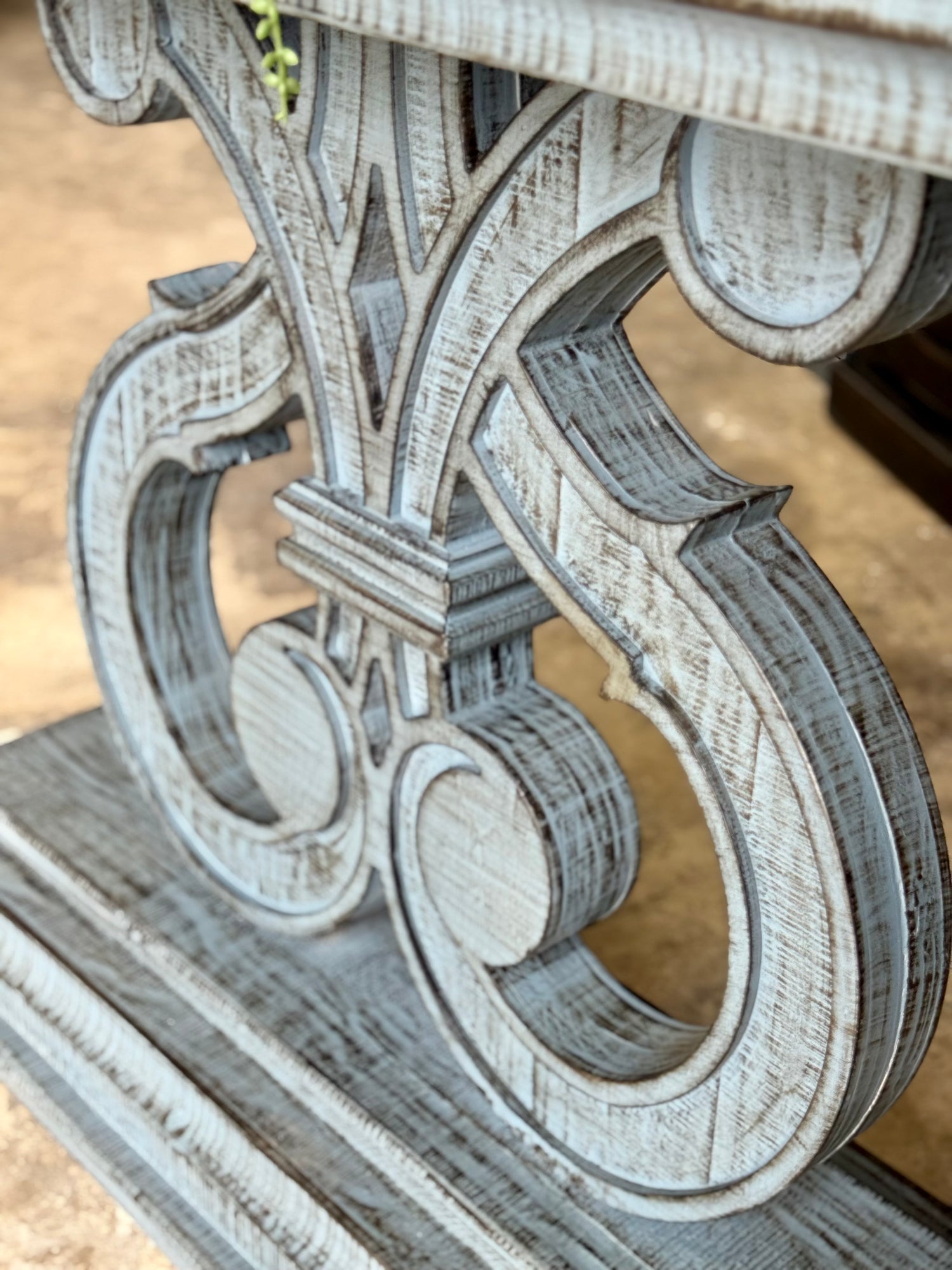 Harp Entryway Table-Blue Onyx™