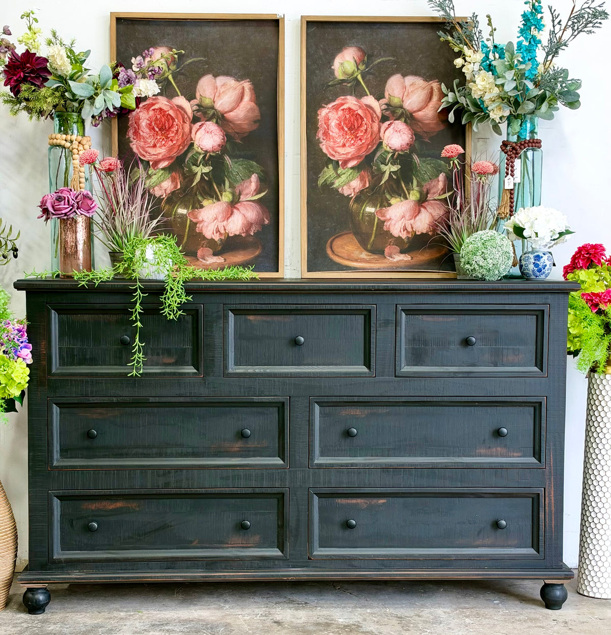 Adele Dresser-Handrubbed Black