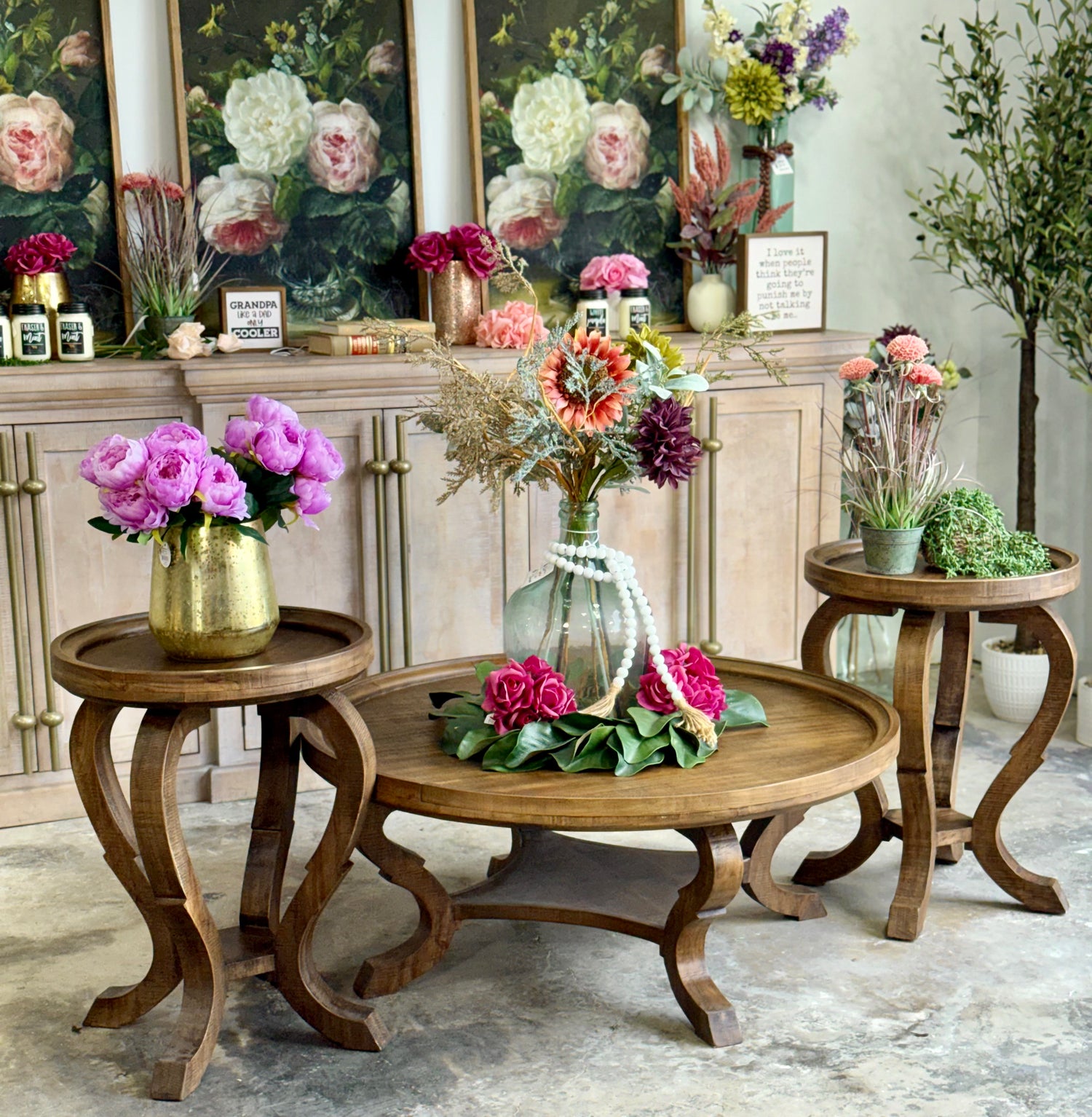 Delaney Round Coffee Table-Timber™