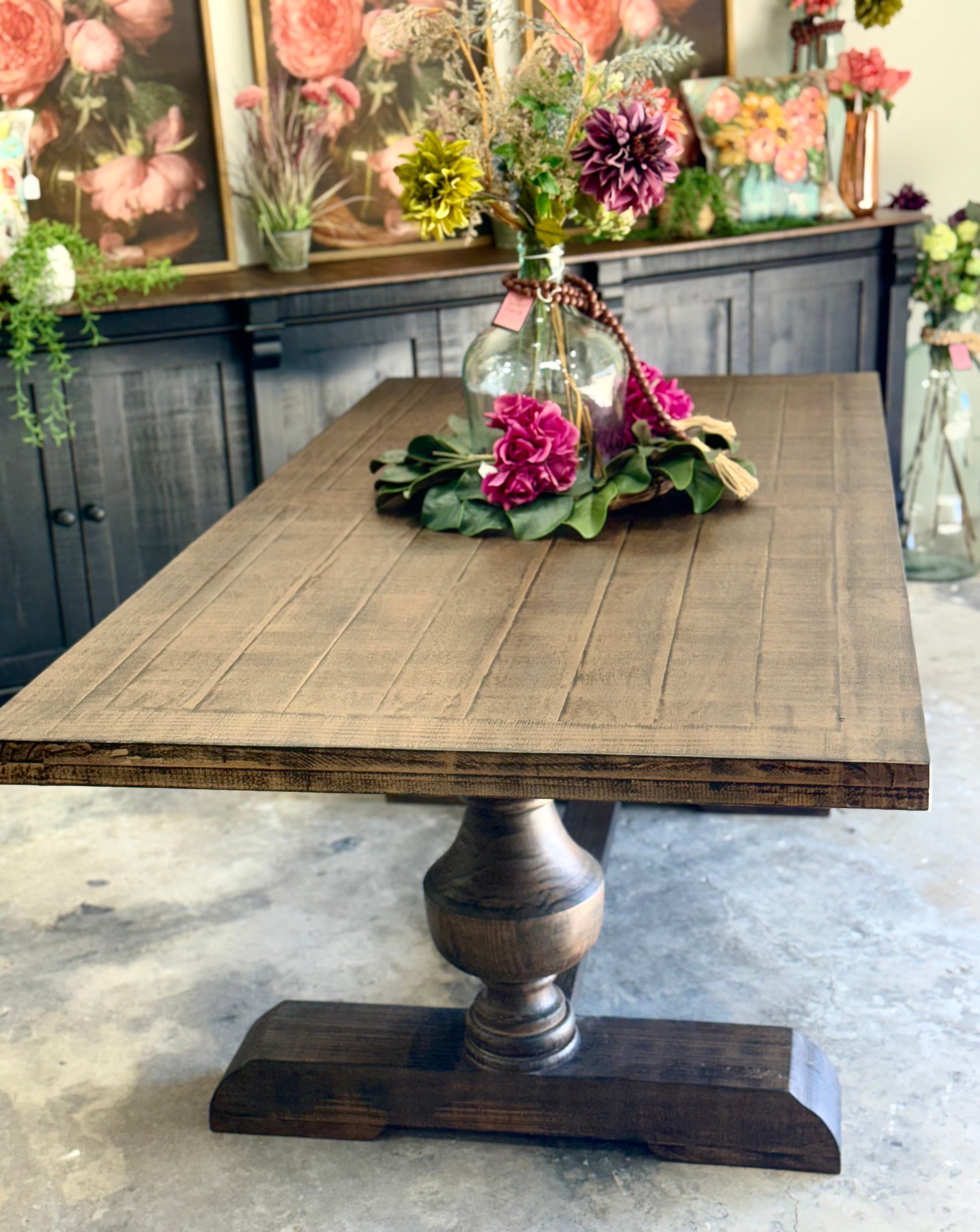 Hannah 7 Foot Dining Table Set With Chairs-Honeywood™