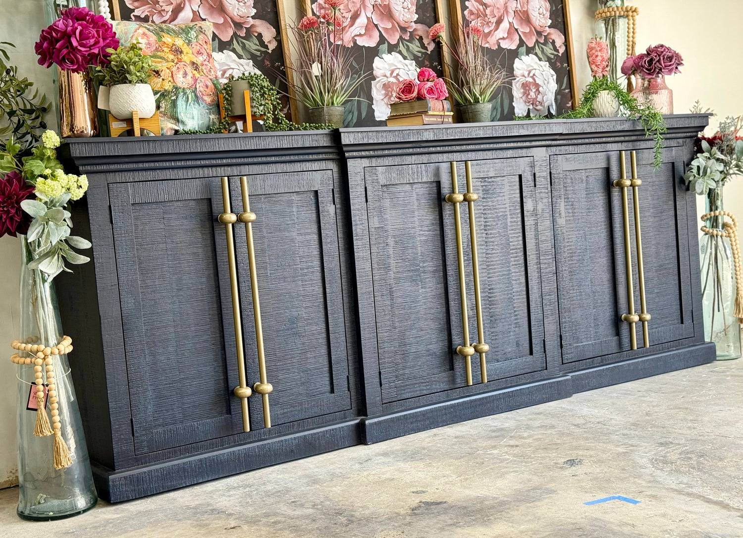 Kylie Console-Deep Blue/Gold