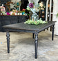 Adeline 7 Foot Dining Table-Handrubbed Black