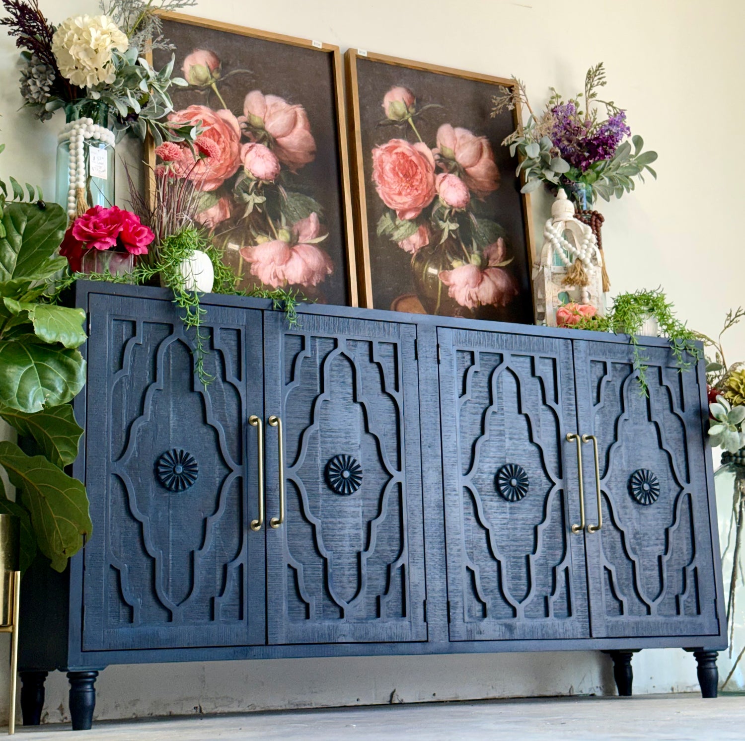 Celeste 4 Door console- Deep Blue/Gold