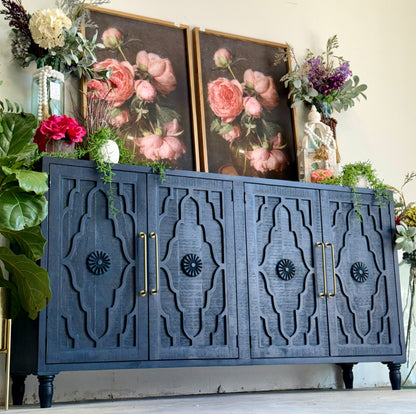 Celeste 4 Door console- Deep Blue/Gold