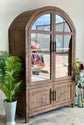 Rose Domed Vitrine-Honeywood/Dove