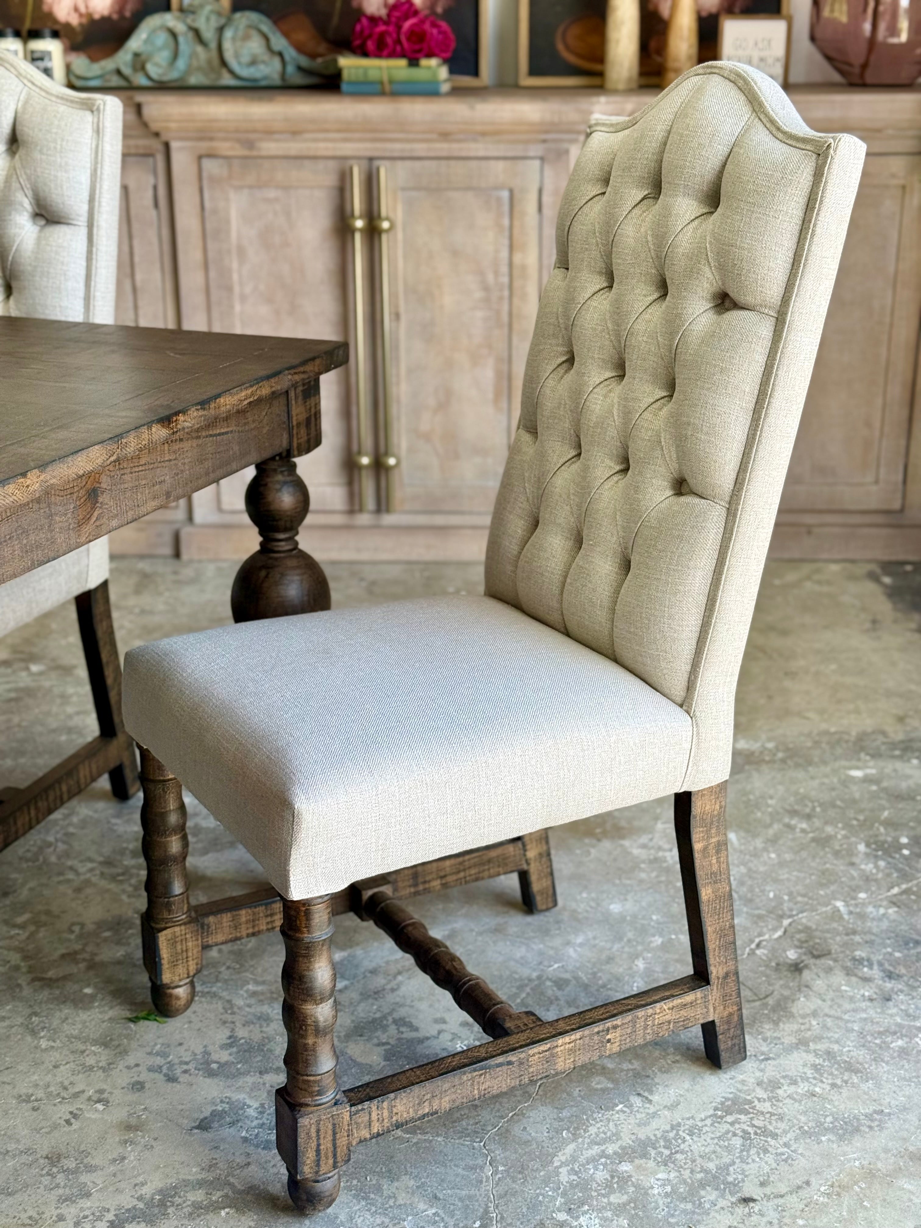 Sophie 7 Foot Dining Table With 6 Chairs-Honeywood™