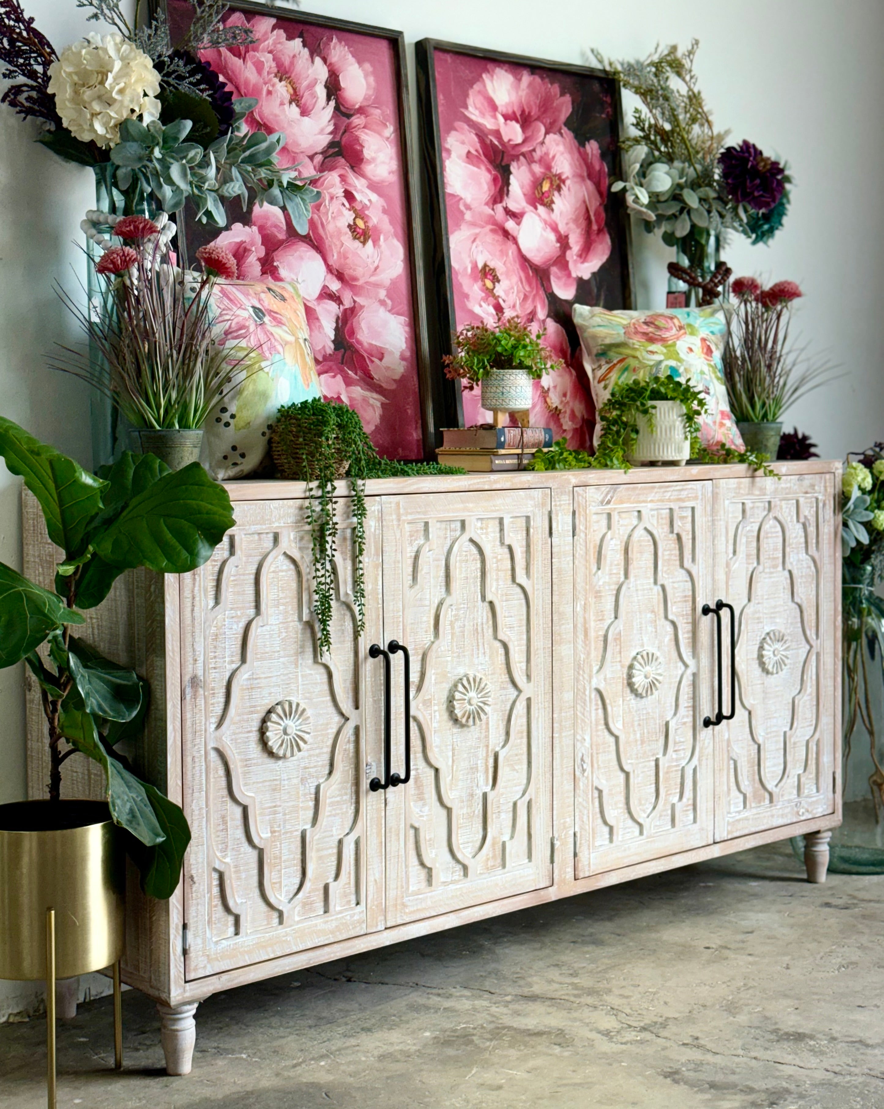 Celeste 4 Door console- Soft White