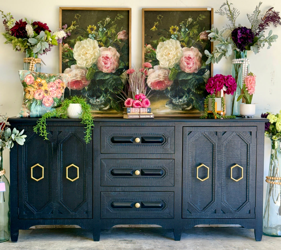 Cora Console-Deep Blue/Gold™