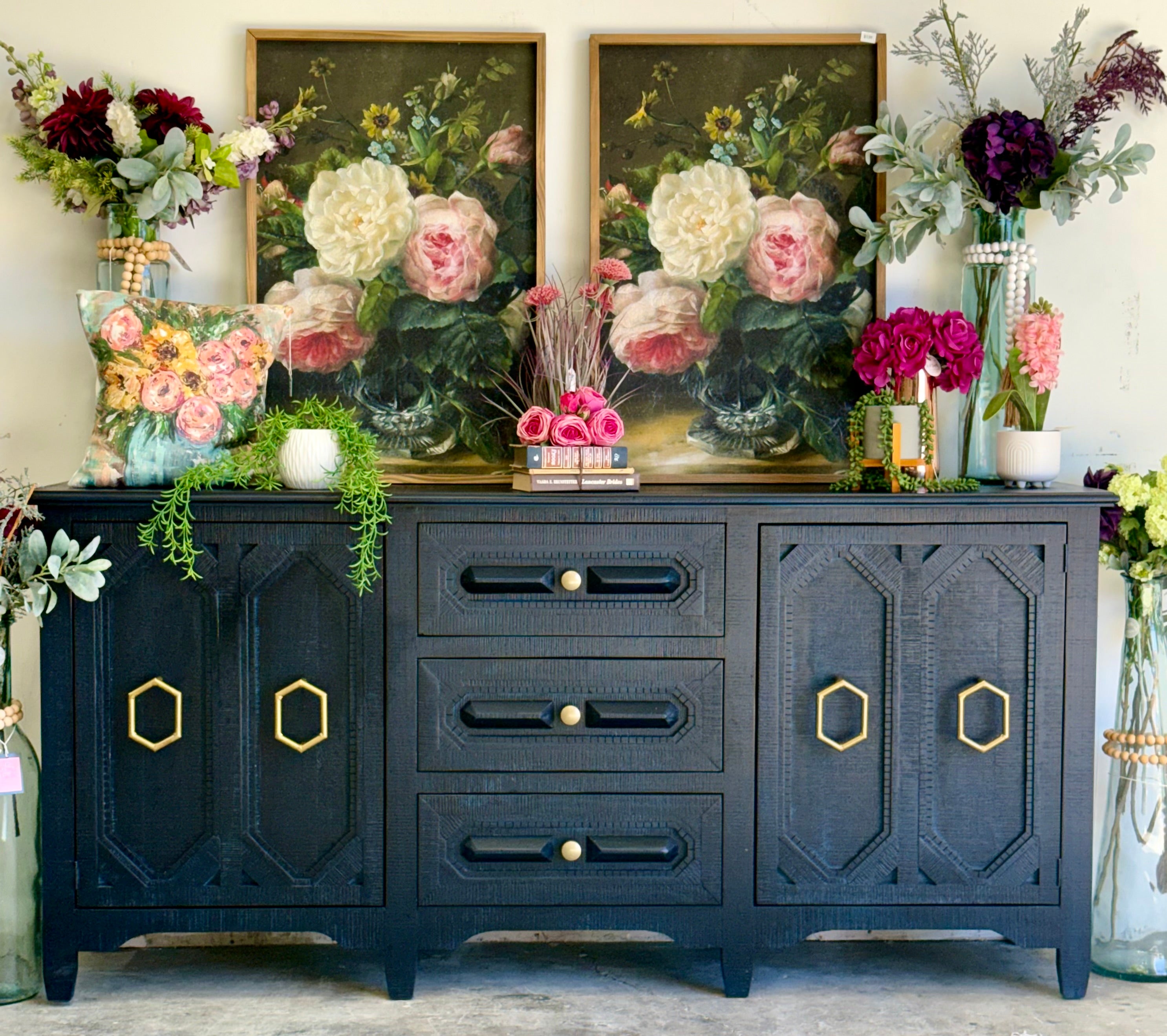 Cora Console-Deep Blue/Gold™