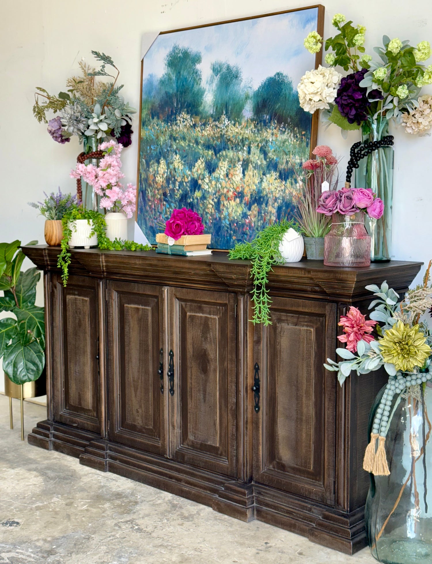 Brianna 4 Door Console-Cinderwood™