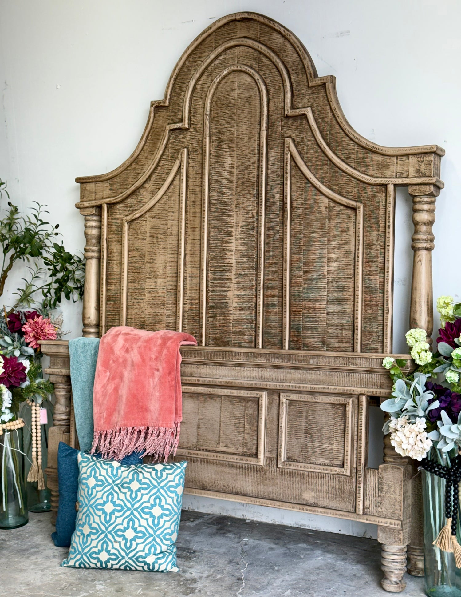 Madison Queen Bed-Sandstone