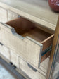 Avery Domed Vitrine-Honeywood/Dove
