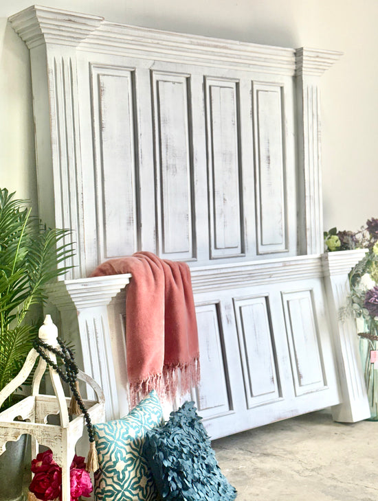 Charlotte Queen Paneled Bed-Whisper White