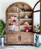 Rose Domed Vitrine-Honeywood/Dove