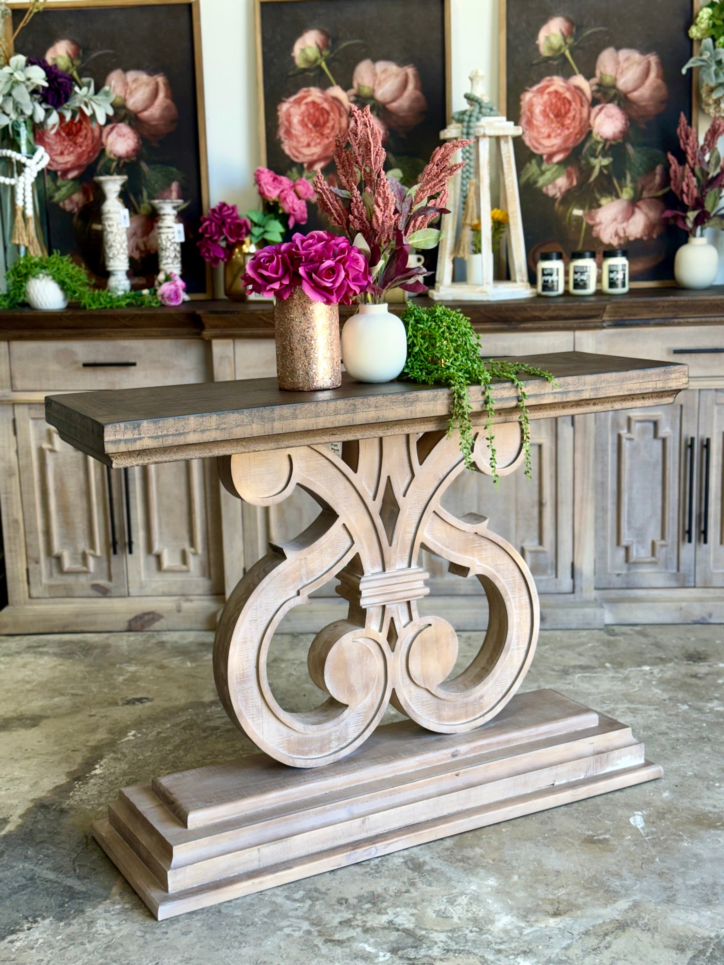 Harp Entryway-Soft Drift/Honeywood