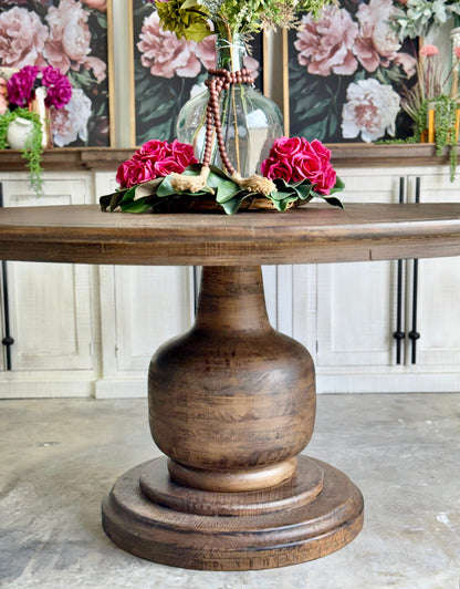 Lilly 60" Round Pedestal Dining Table-Honeywood™