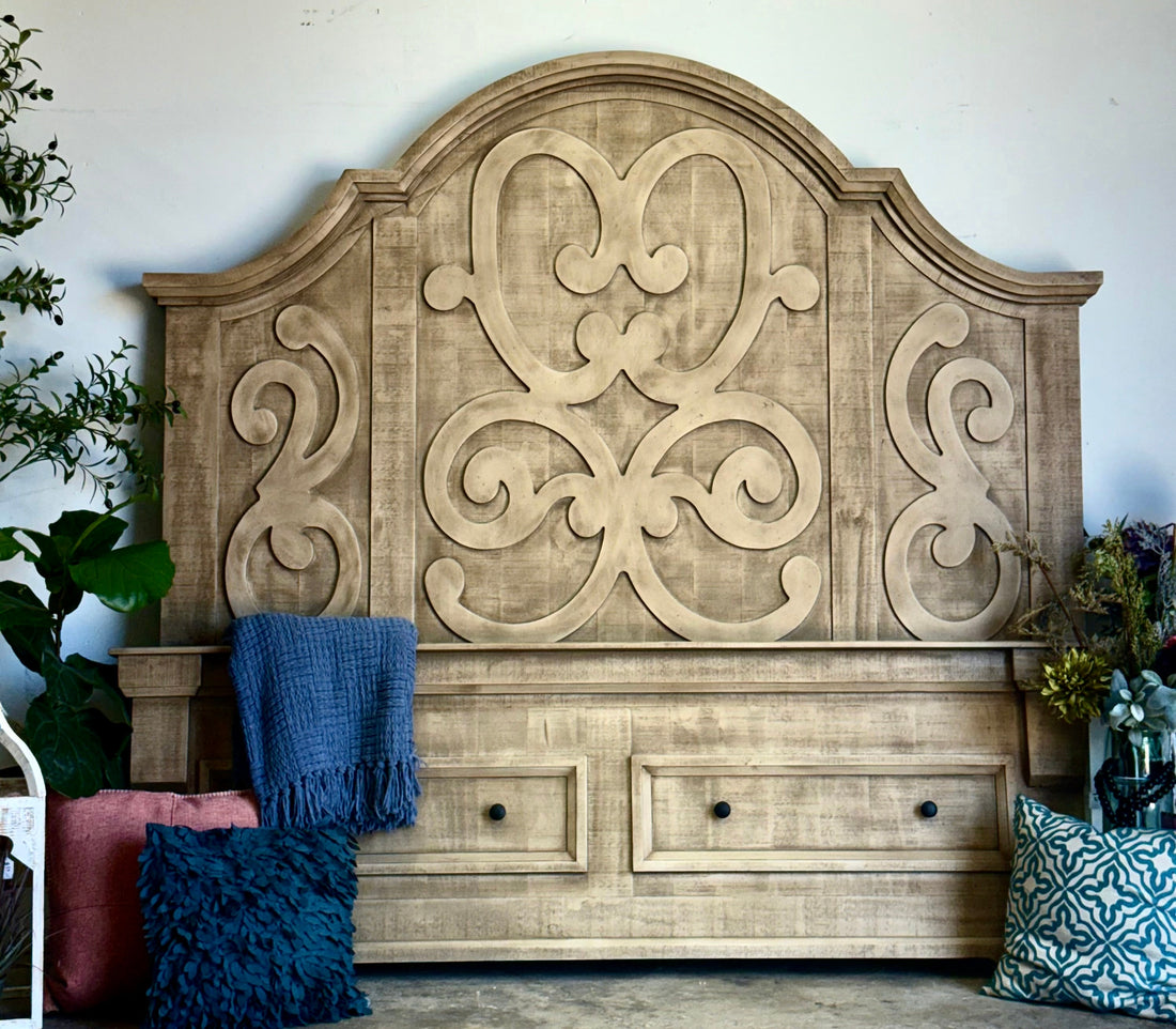 Harper Curved King-Cappuccino