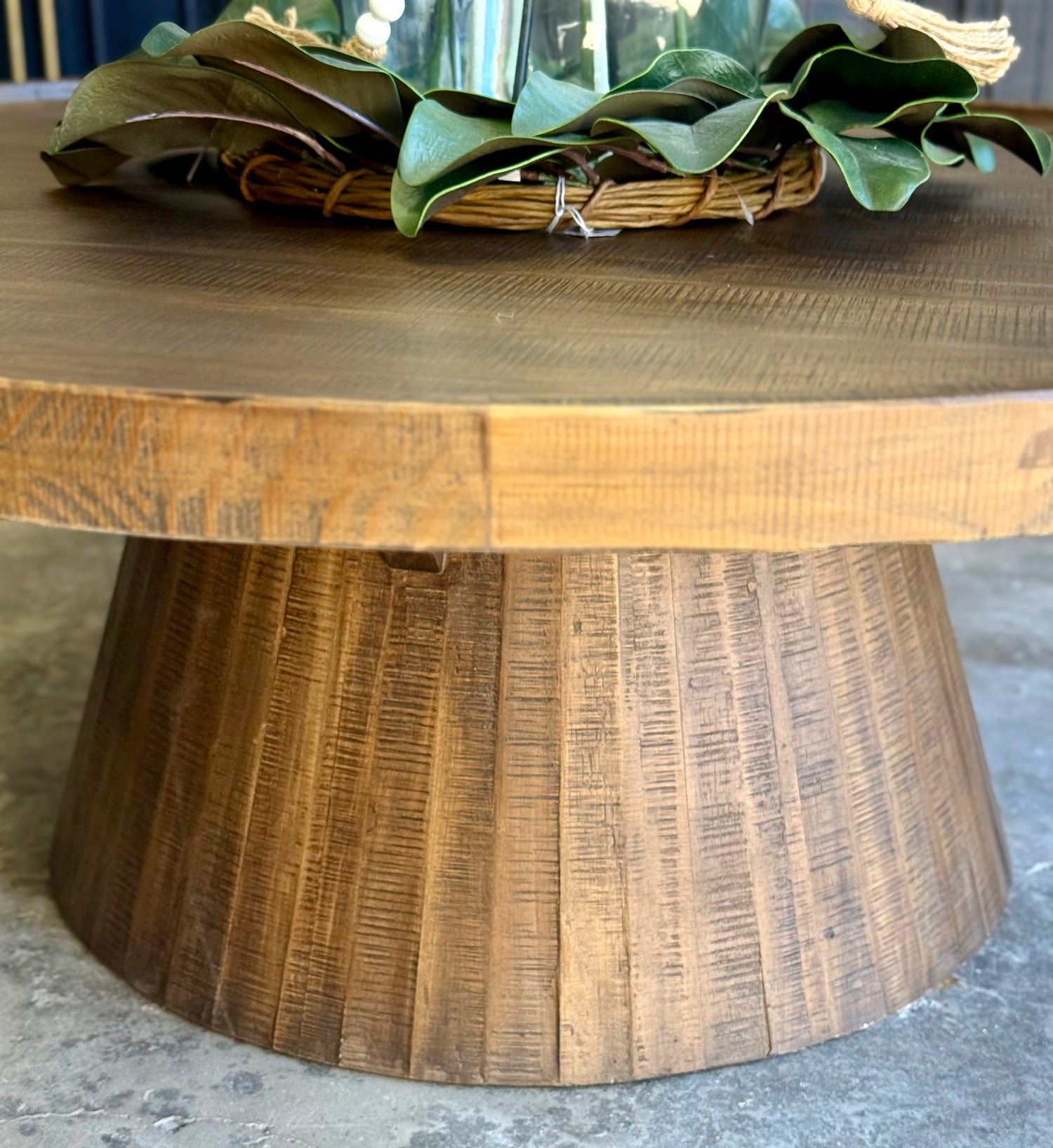 Kennedy 48" Round Coffee Table-Timber