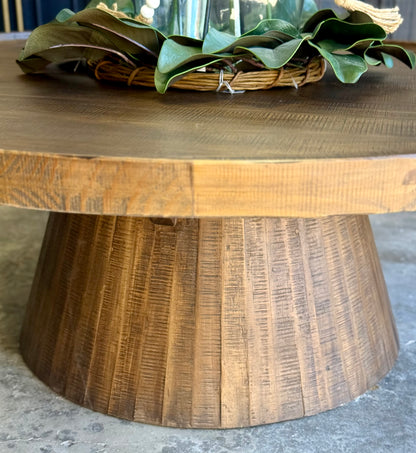 Kennedy 48" Round Coffee Table-Timber