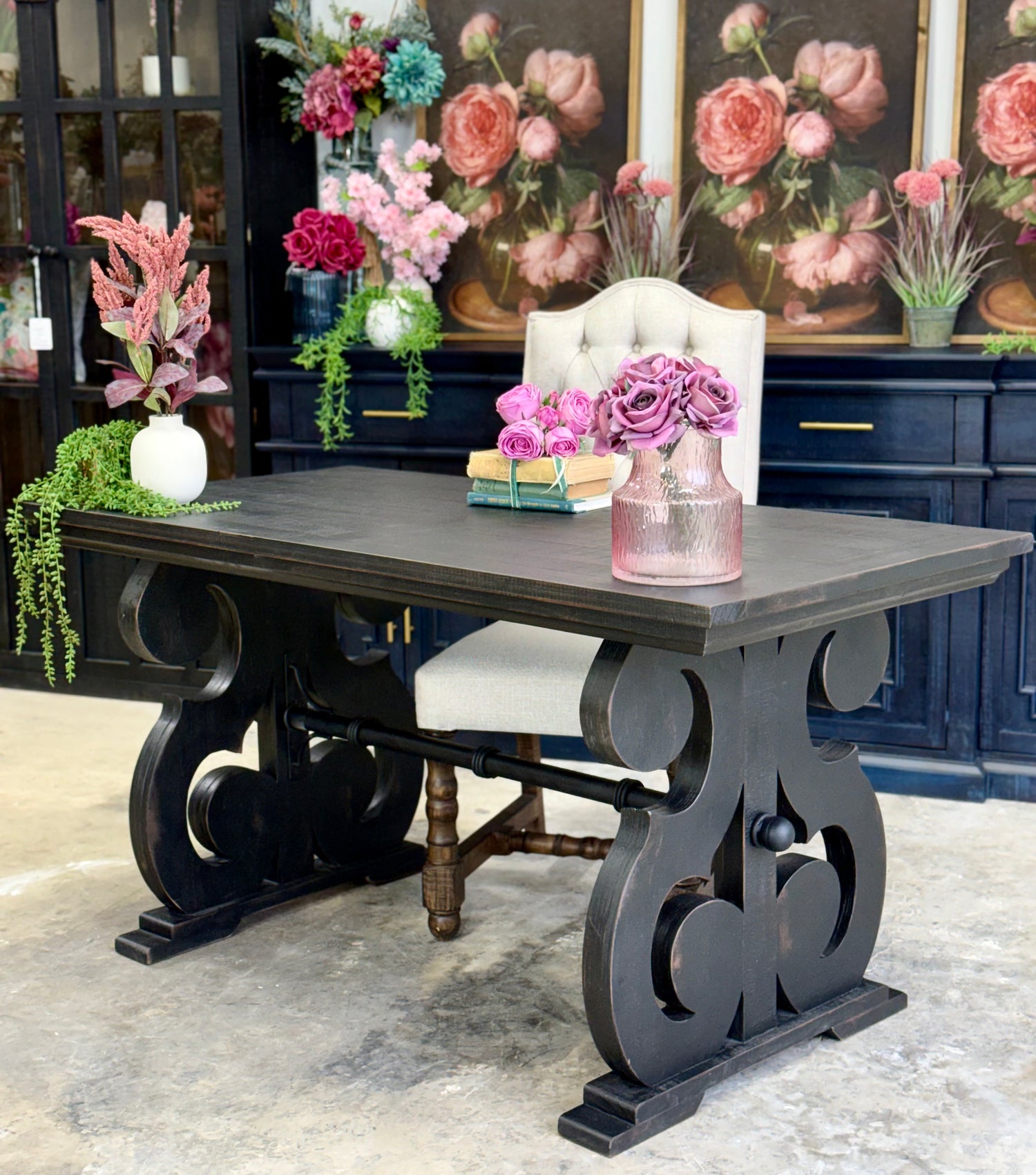 Harpwell Desk-Handrubbed Black