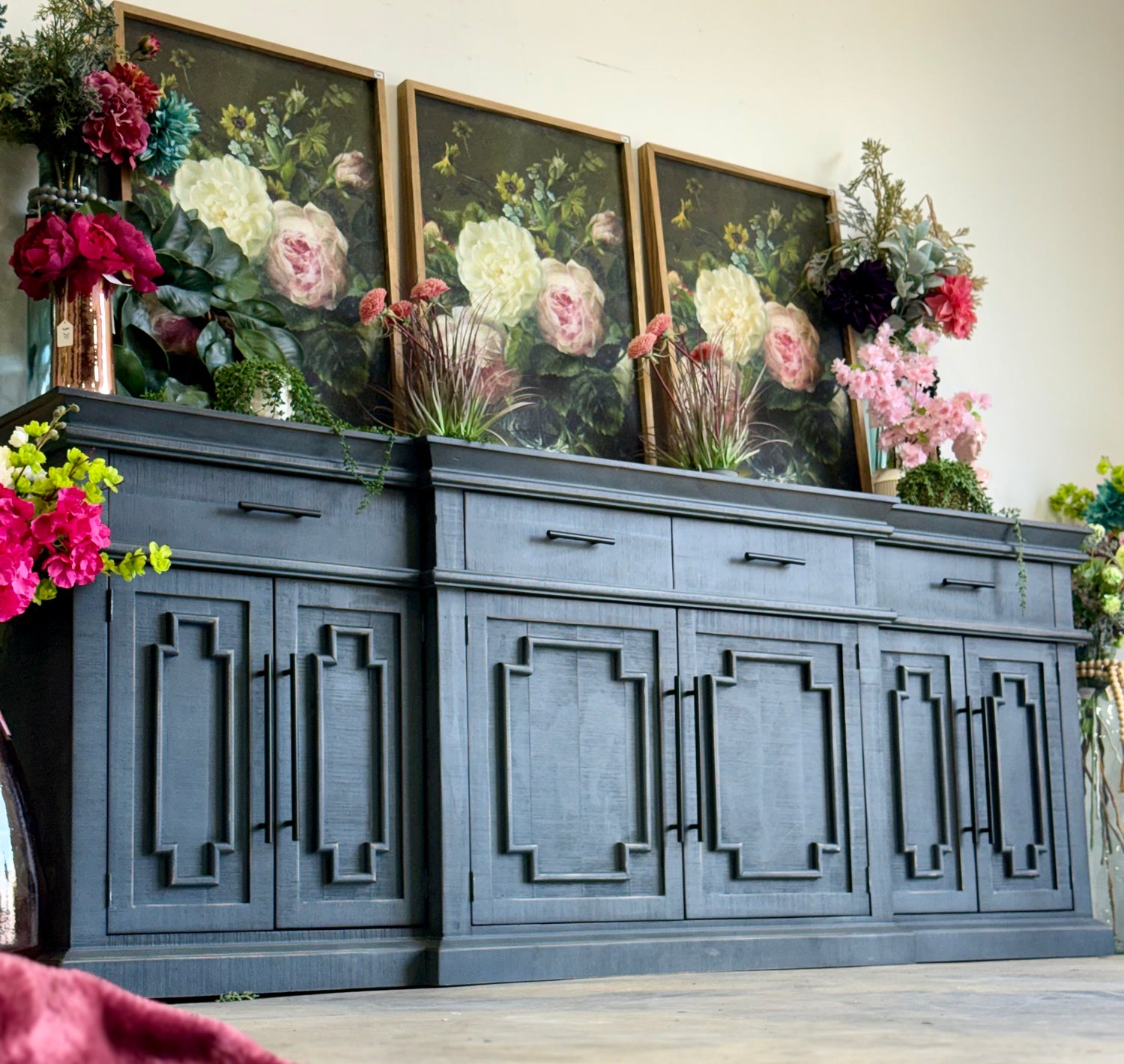 Reese 99" 6 Door Console-Blue Haze™