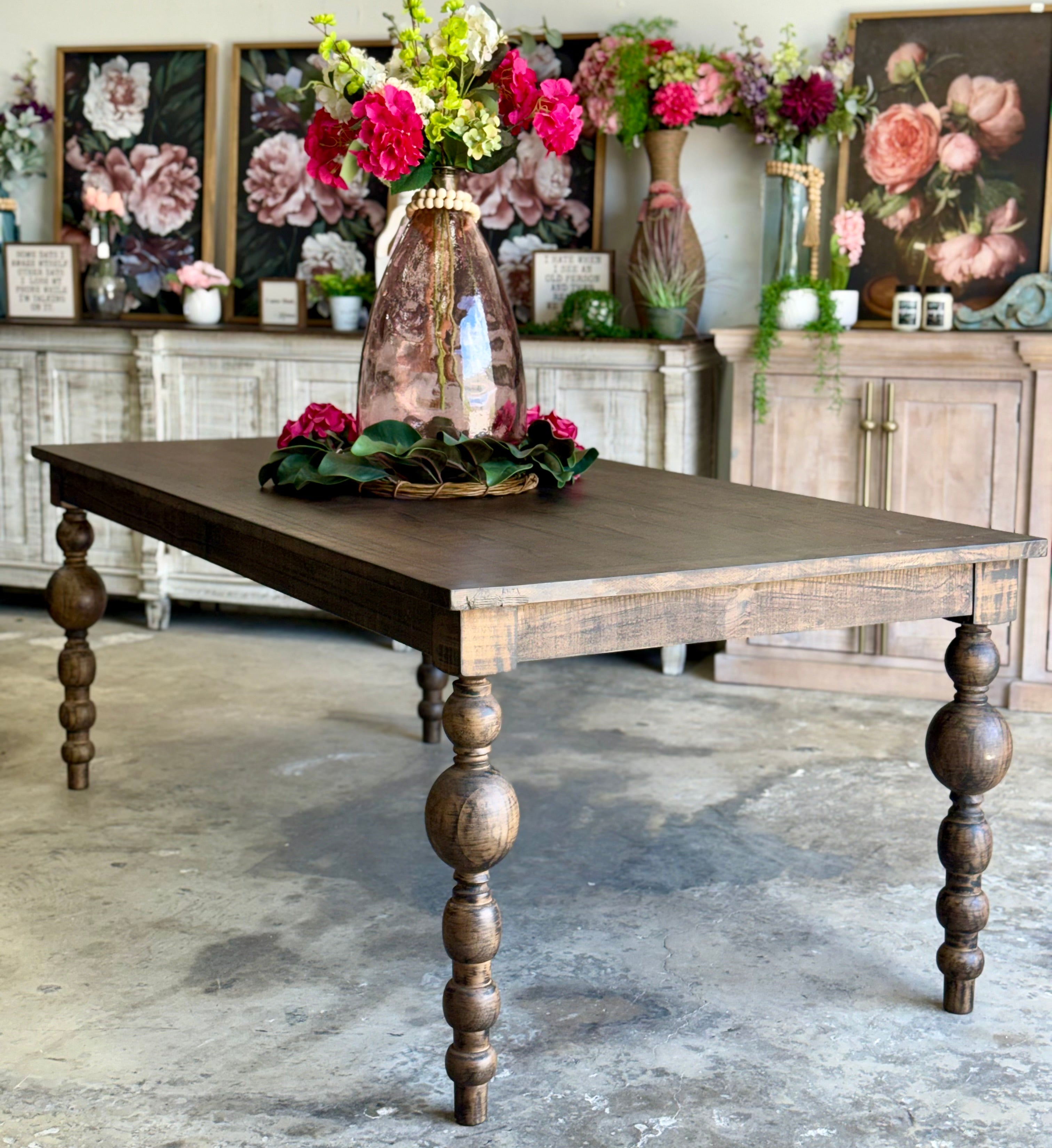 Sophie 7 Foot Dining Table With 8 Chairs-Honeywood™