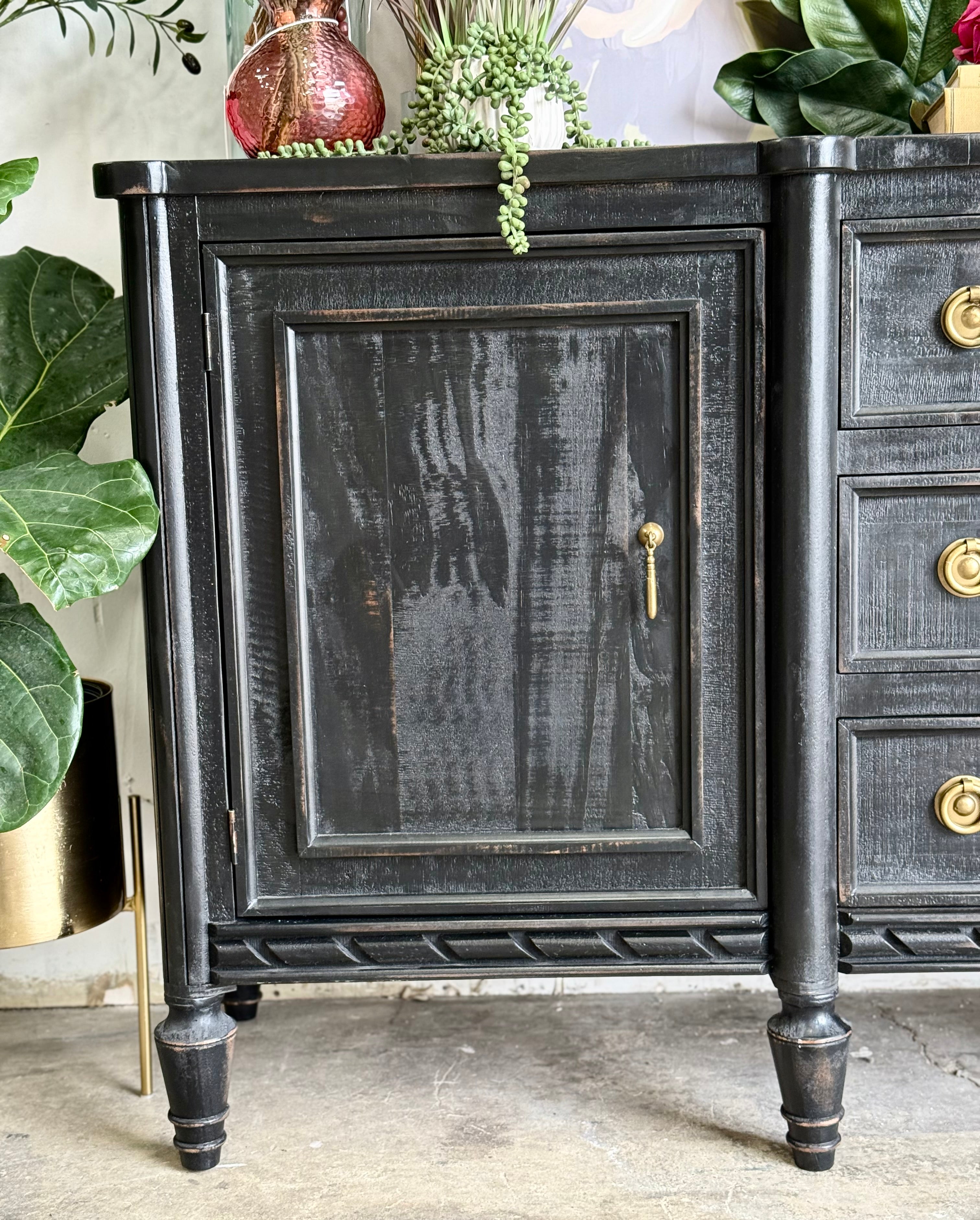 Juliette Console-Black/ Gold