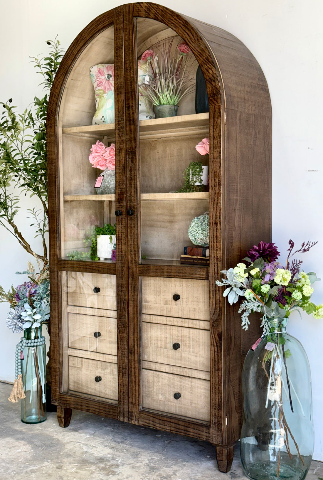Melody Domed Vitrine-Honeywood™/Dove