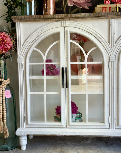 Colette Console-Frosted Linen/Sandstone