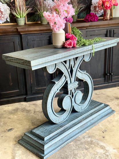 Harp Entryway Table-Blue Onyx™