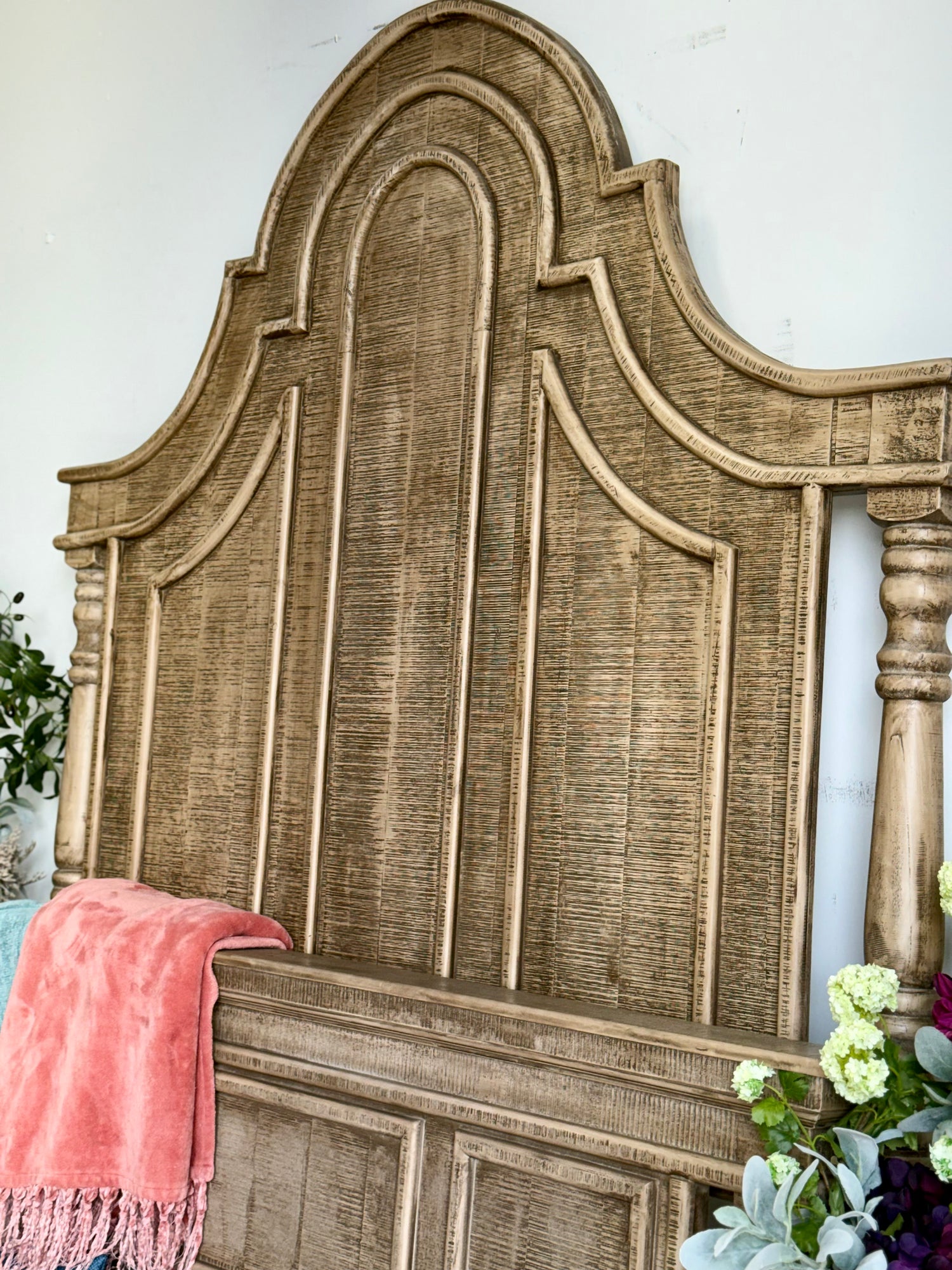 Madison Queen Bed-Sandstone