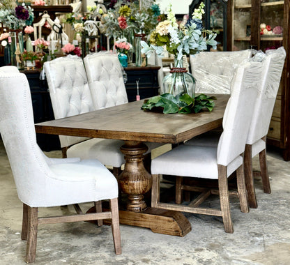 Hannah 7 Foot Dining Table Set With Chairs-Honeywood™