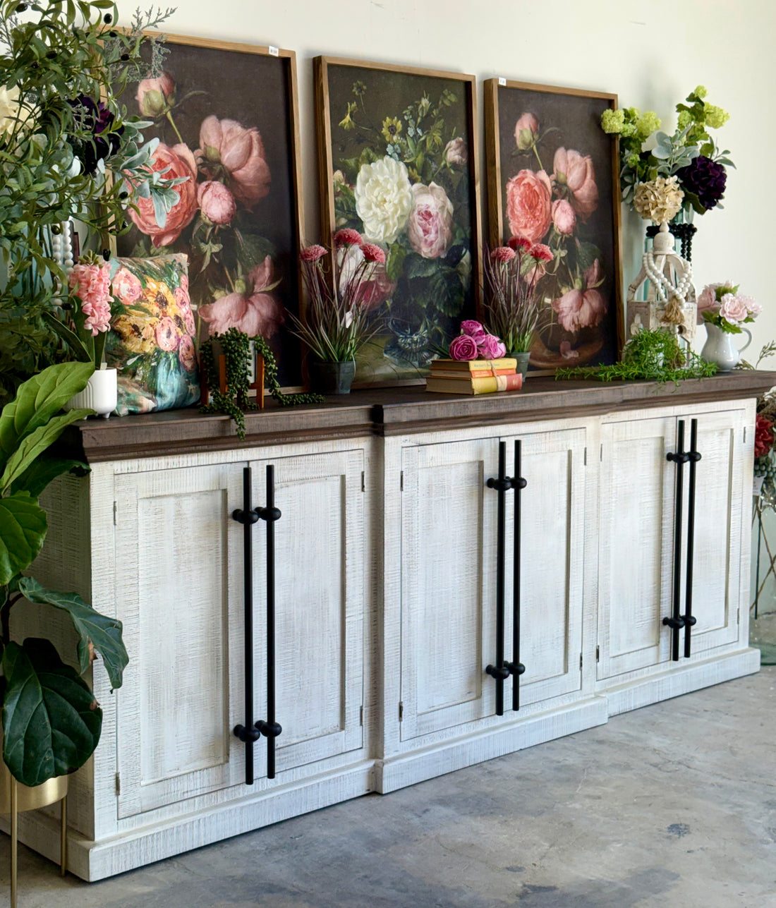 Kylie Console-White Wheat/Honeywood™