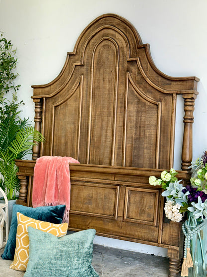 Madison Queen Bed-Timber