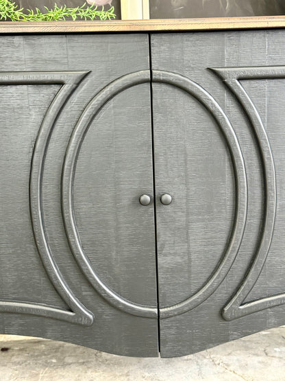 Natty Console- Handrubbed Black/Honeywood